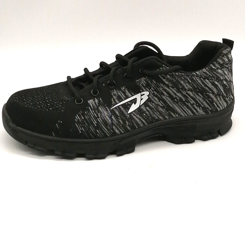 Fashion Safety Shoes Mens Black EUR 44 Steel Toe Work Sneakers Sturdy Industrial